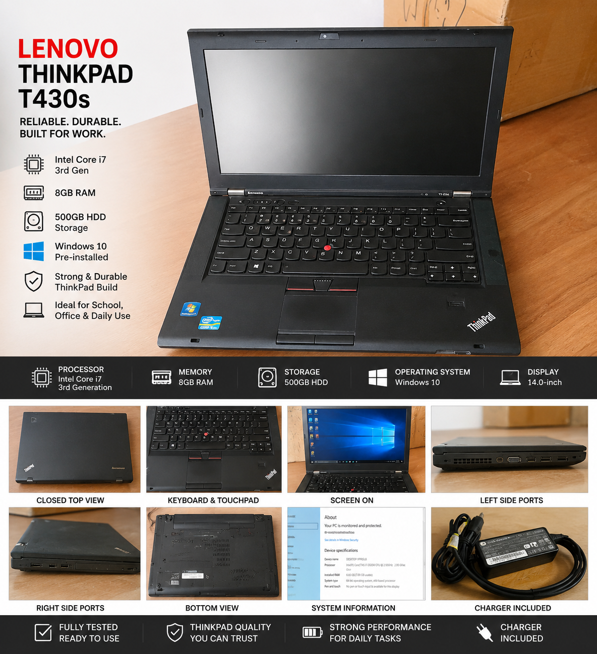 Lenovo Thinkpad T430s Laptop Intel Core 8GB Price in Ghana | Upfrica
