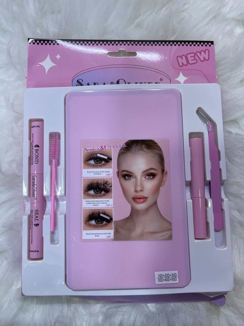 3D Fluffy Cluster Lash Set β DIY False Eyelash Extension Kit with Bond, Seal & Tweezers