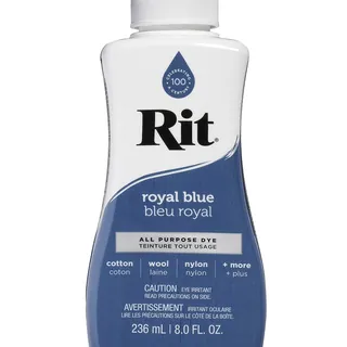 Rit All-Purpose Liquid Fabric Dye Royal Blue 236ml / 8 fl oz in GH