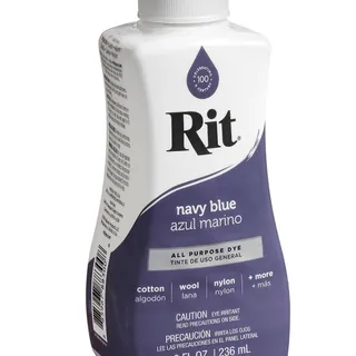 Rit All-Purpose Liquid Fabric Dye Navy Blue 236ml / 8 fl oz in GH