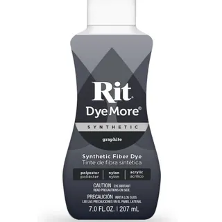 Rit DyeMore Synthetic Fabric Dye Graphite 207ml β Dye for Polyester & Nylon