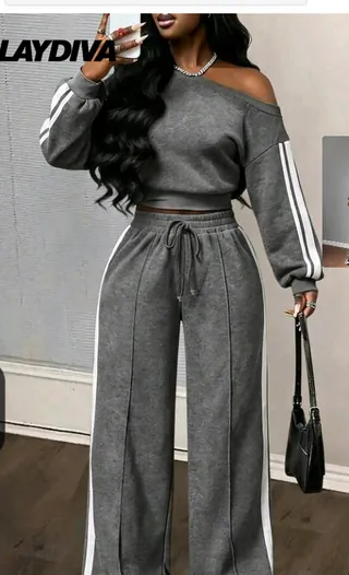 Piece Grey Lounge Set | Upfrica GH - Co-ords & Two-Piece Sets - main product image