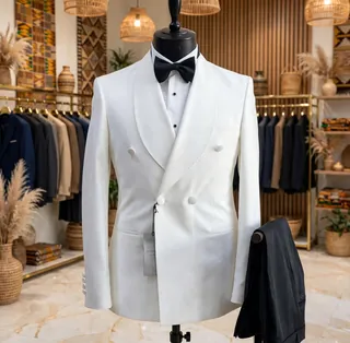 Plain Jacket Black Trousers Double Breasted Tuxedo Suits | Upfrica GH - Suits & Blazers - main product image