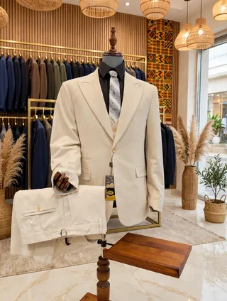 Sophisticated Cream Formal Suits Collection | Upfrica GH - Suits & Blazers - main product image