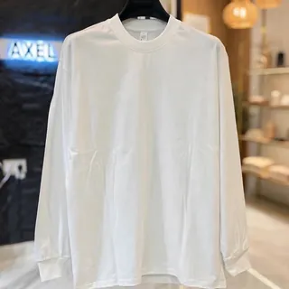 FRESHTARO Essential White Long Sleeve T Shirt Unisex Oversized Fit