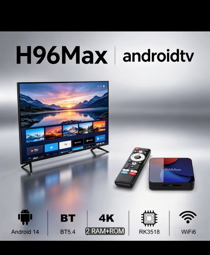 3pcs Home Entertainment Set Projector Screen HDTV Antenna H96 Max TV Box