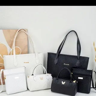 Women's Luxury Handbag Set Quilted Tote Shoulder Crossbody Bags Elegant Handbags Work Shopping Daily Use