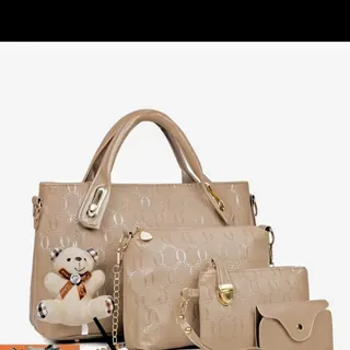 Women's 4 Piece Luxury Handbag Set Shoulder Bag Crossbody Purse Clutch Wallet