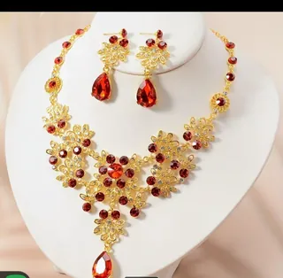 Women’s Luxury Necklace Earrings Jewellery Set | Upfrica GH - Jewellery Sets - main product image