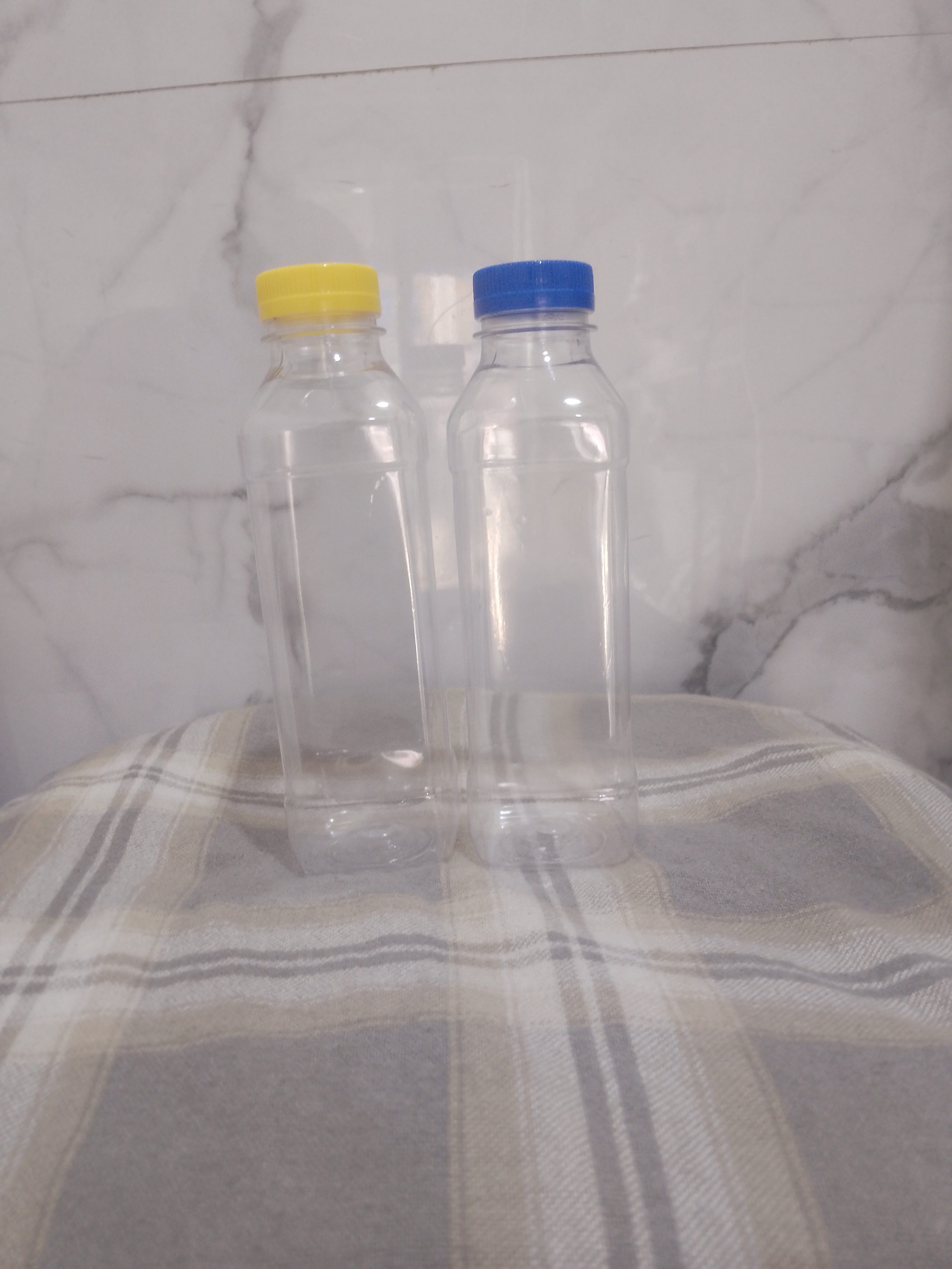 Clear 250ml PET Plastic Bottles with Caps – Empty Drink Packaging Bottles
