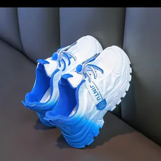 White Blue Men's Women's Sneakers unisex