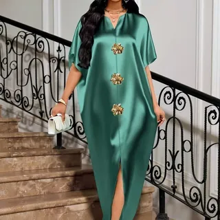 Womenโs Elegant Ombre Kaftan Maxi Dress