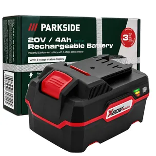 Parkside 20V 4Ah Battery For X20V Team Series Cordless Power Tool Drill Grinder