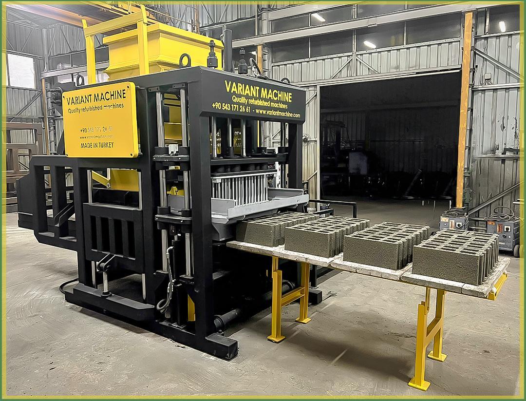 CONCRETE BRICK – PAVING – CURBSTONE MACHINE