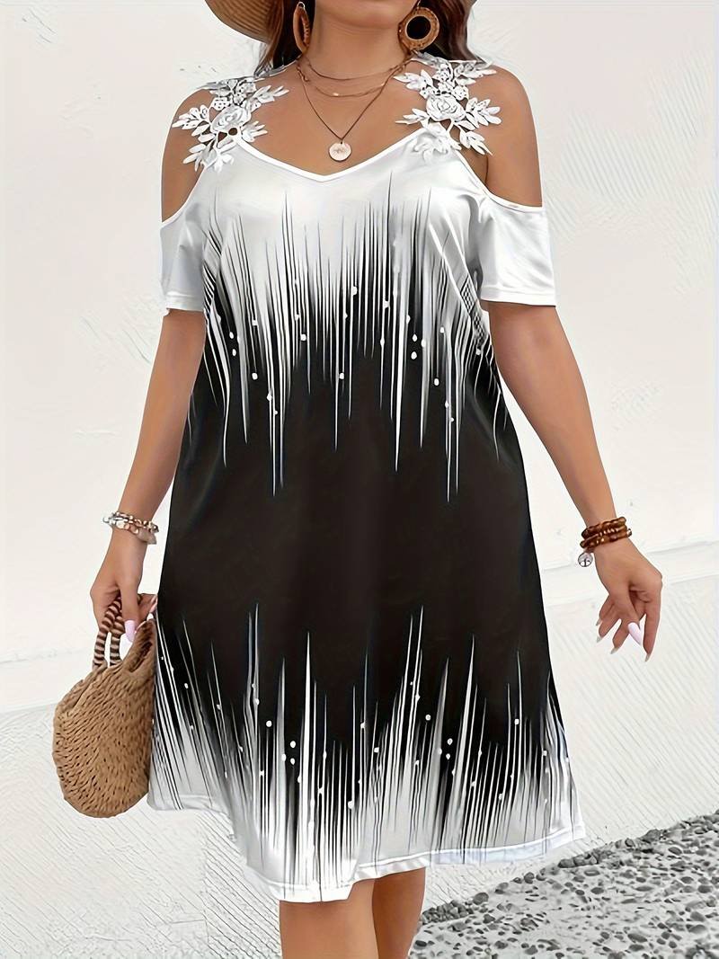 Women Dress Plus Size Casual Curve Dress in GH