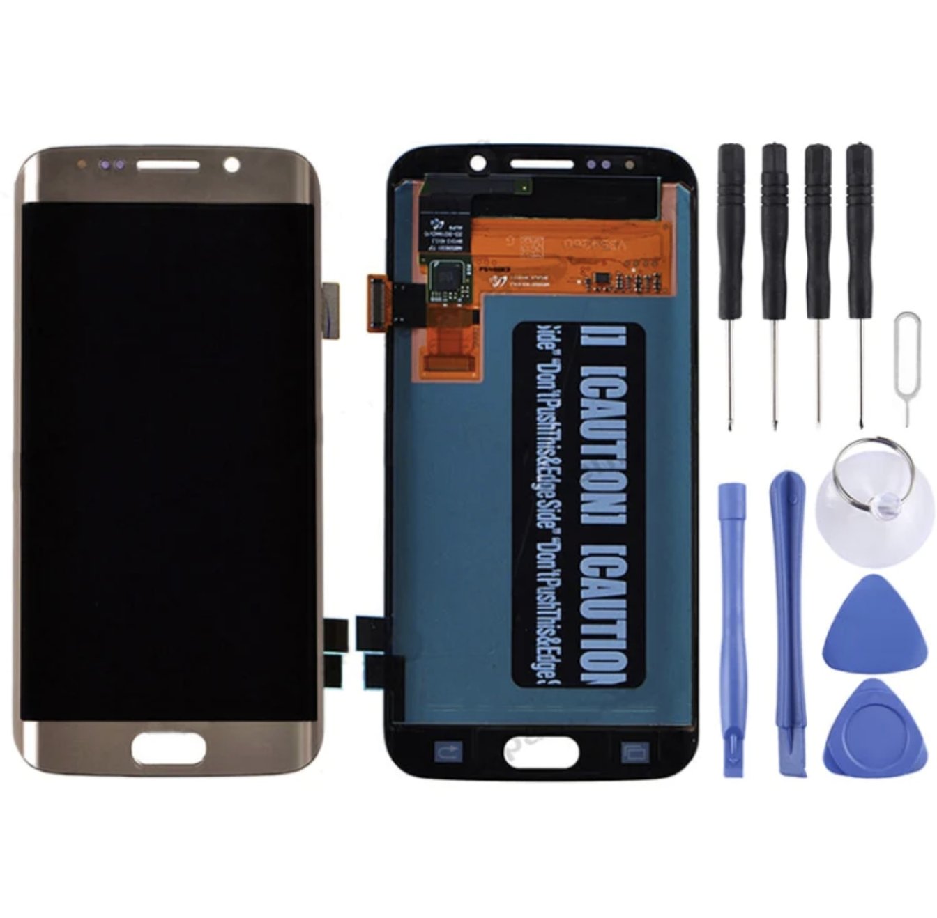 Samsung S6 Screen Replacement Original LCD Display + Touch Panel for Galaxy S6 edge / G925, G925F, G925FQ, G925I, G925A, G925T, G925S, G925K, G925L, G9250(Gold) in GH