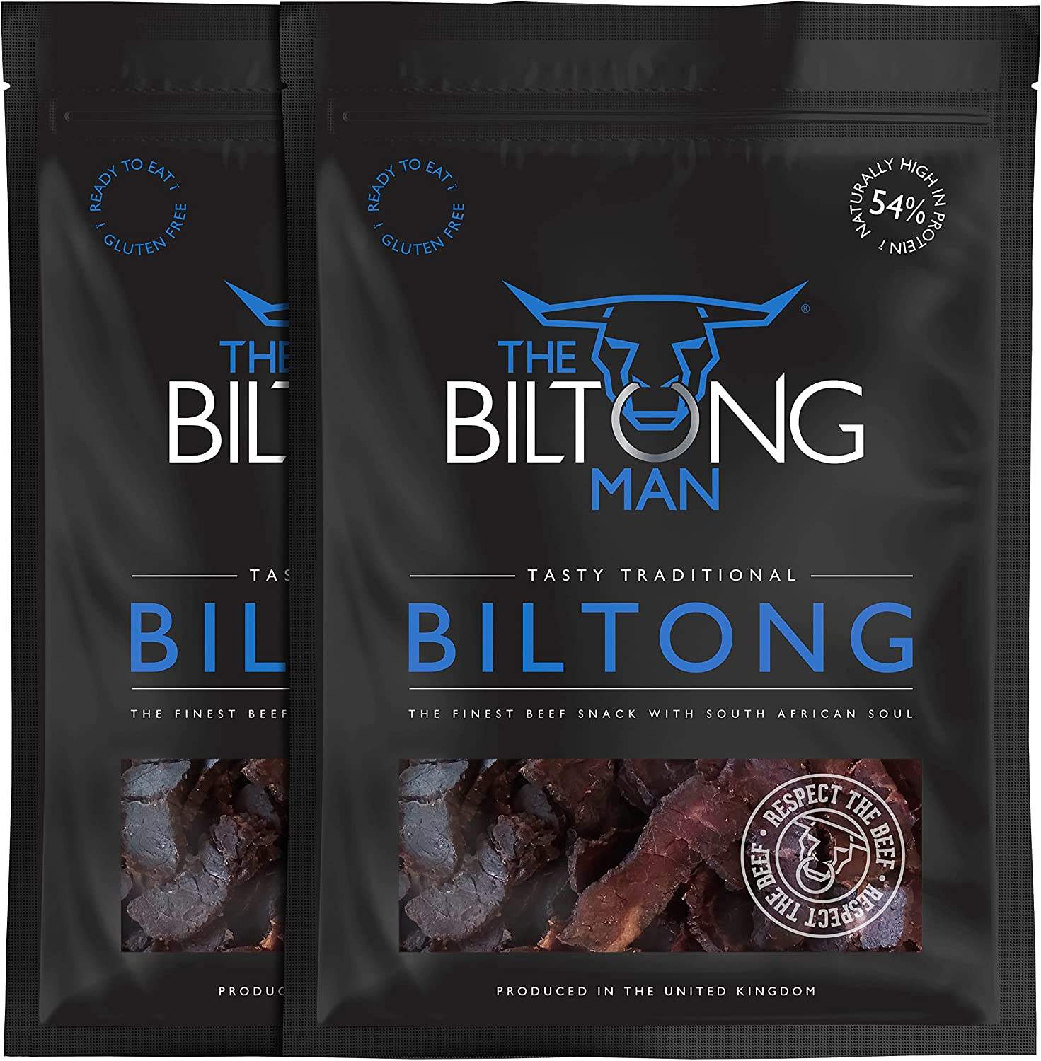 1KG Biltong, Tasty Traditional Beef Biltong, South African Biltong Taste, Dried Beef Snacks, Low Carb, Low Sugar, High in Iron, High Protein, Gluten Free, Healthy Snack by The Biltong Man in GH