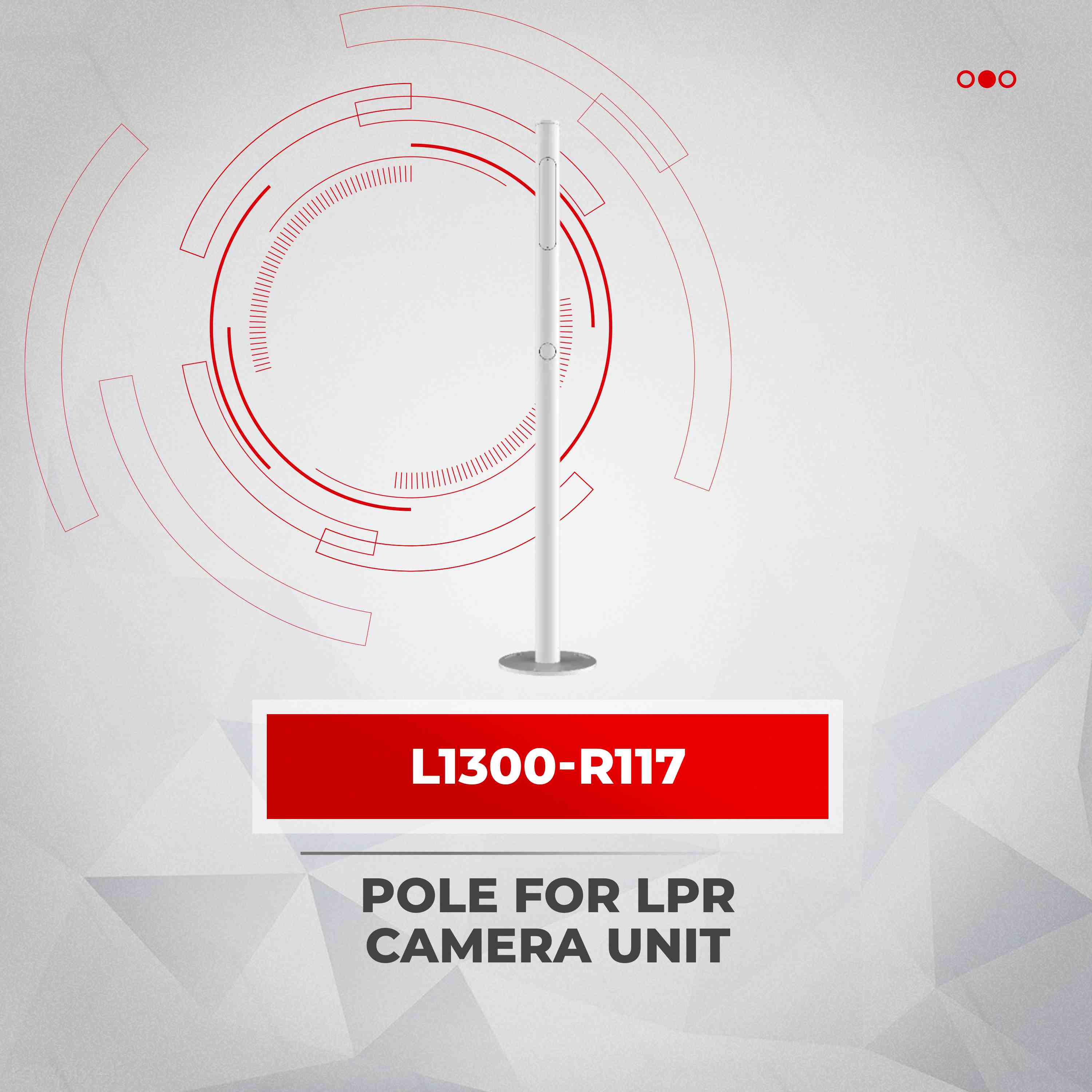 Hikvision Pole for LPR CCTV Camera Unit