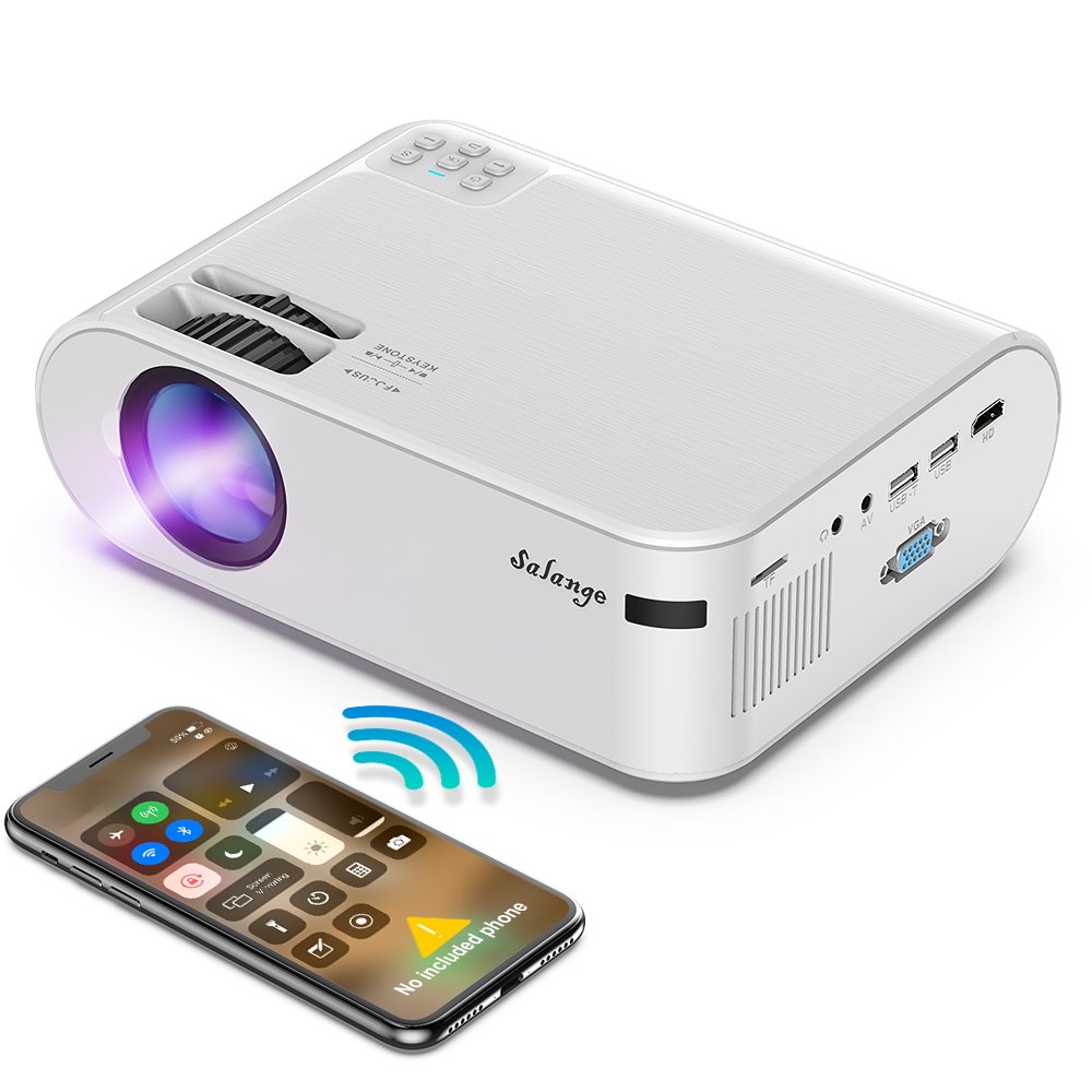 Portable Projector 4000 Lumens mobile Mini Projector Wifi Smartphone 3D LCD LED Video Home Projector Movie Projector in GH