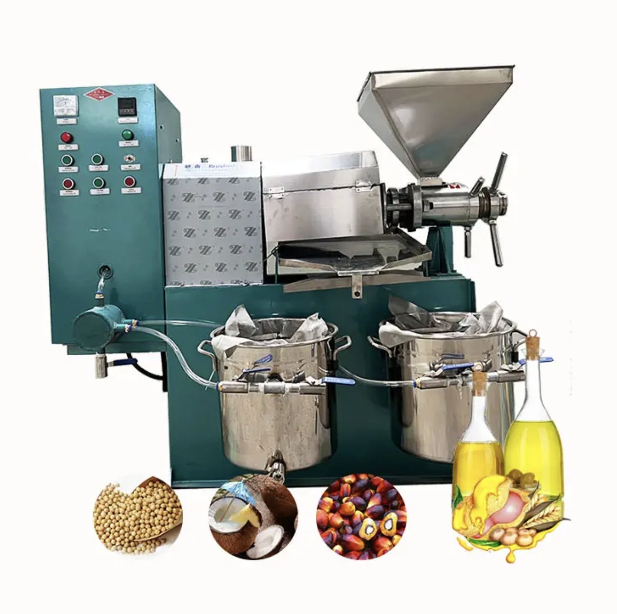 Oil Press With Filters Peanut Palm oil Commercial oil Making Machine Multipurpose cold and hot press oil extraction machine oil press machine for groundnuts in GH