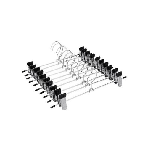 Stainless Steel Clothes Stand Hanger Pants Skirt Clothes Dryer Hangers -10pcs in GH