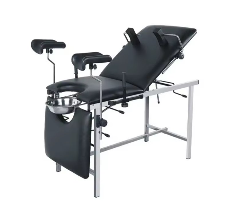 Examination Bed Stainless Steel Portable Delivery Chair Clinic Table in GH