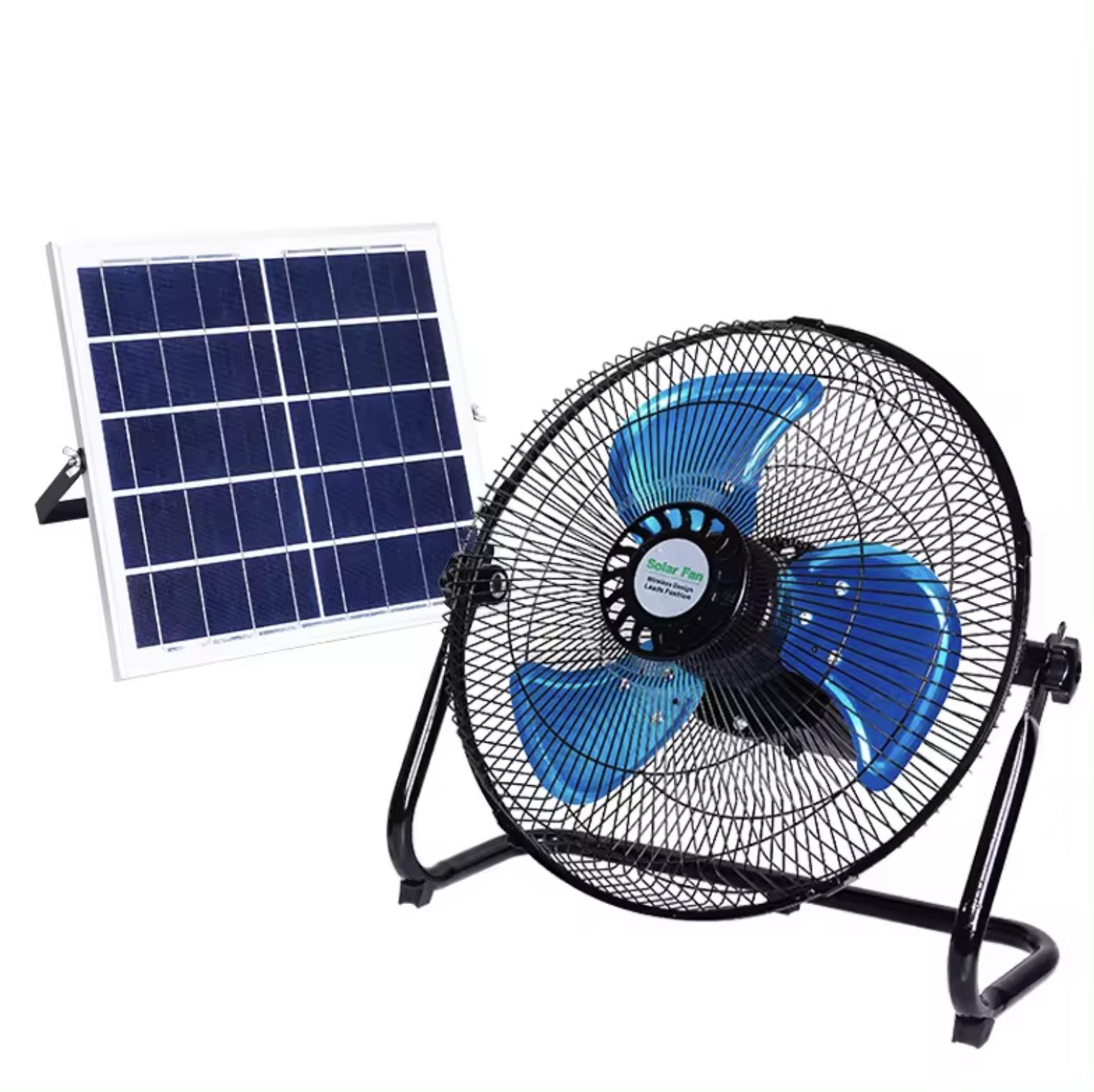 Rechargeable Fan Short Solar Standing Fan in GH