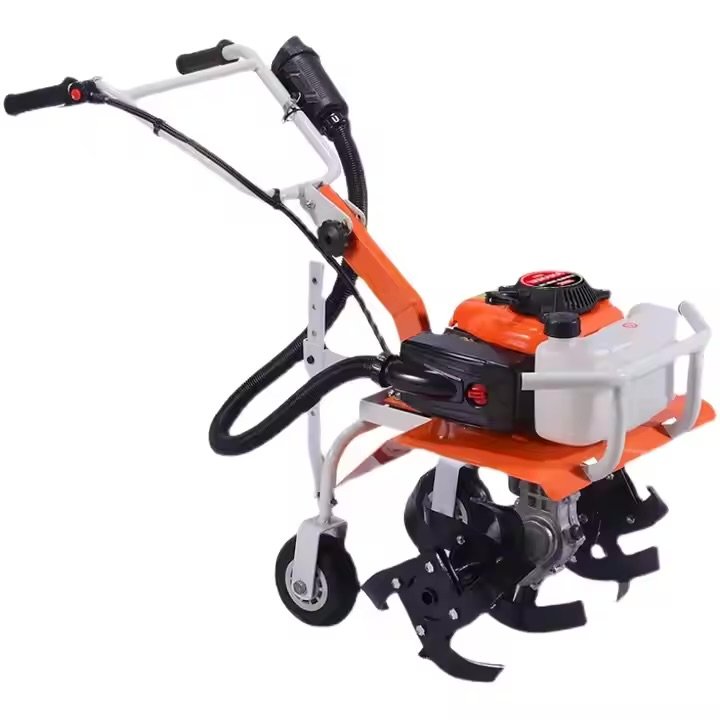 Plougher Cultivator Small Multi-functional Gasoline Hand-held Farm Cultivator Plower in GH