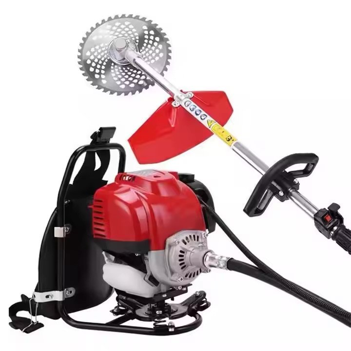 Weeder Cultivator 4 Stroke Lawn Mower Multifunction Farm Machine - Gasoline with Backpack in GH