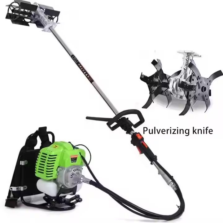 Farm cultivator Multifunctional lawn mower gasoline backpack grass brush cutter lawn mowers agriculture weeding rice paddy fields machine in GH