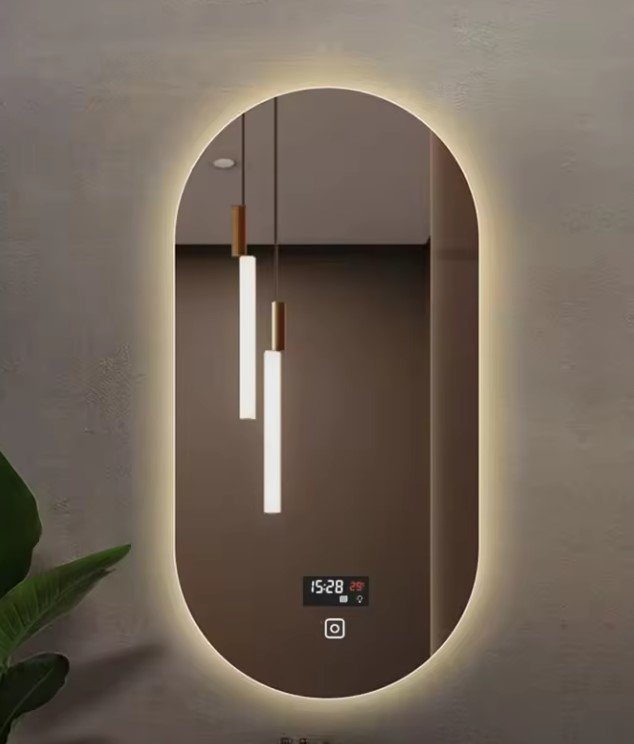 Bathroom Mirror Anti Fog Wall Mounted Bluetooth Led Backlit Vanity Smart Mirror With Light in GH