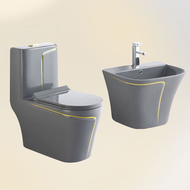 Bathroom Commode Toilet And Sink Set: Toilet Bowl Porcelain Commode and Sink in GH