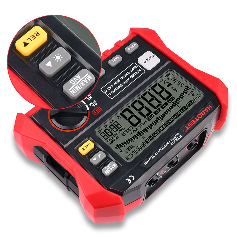 Multifunction Earth Ground Resistance Tester Earth Resistance  Meter with Analog Bar Display in GH