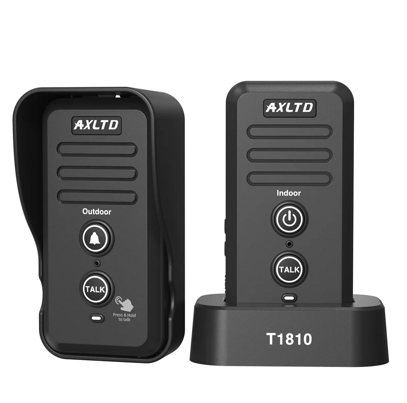 Wireless Intercom Radio, 2 Way Ring Doorbell For Home And Office, 1/2 Mile Long Range Two-Way Talk Security System in GH