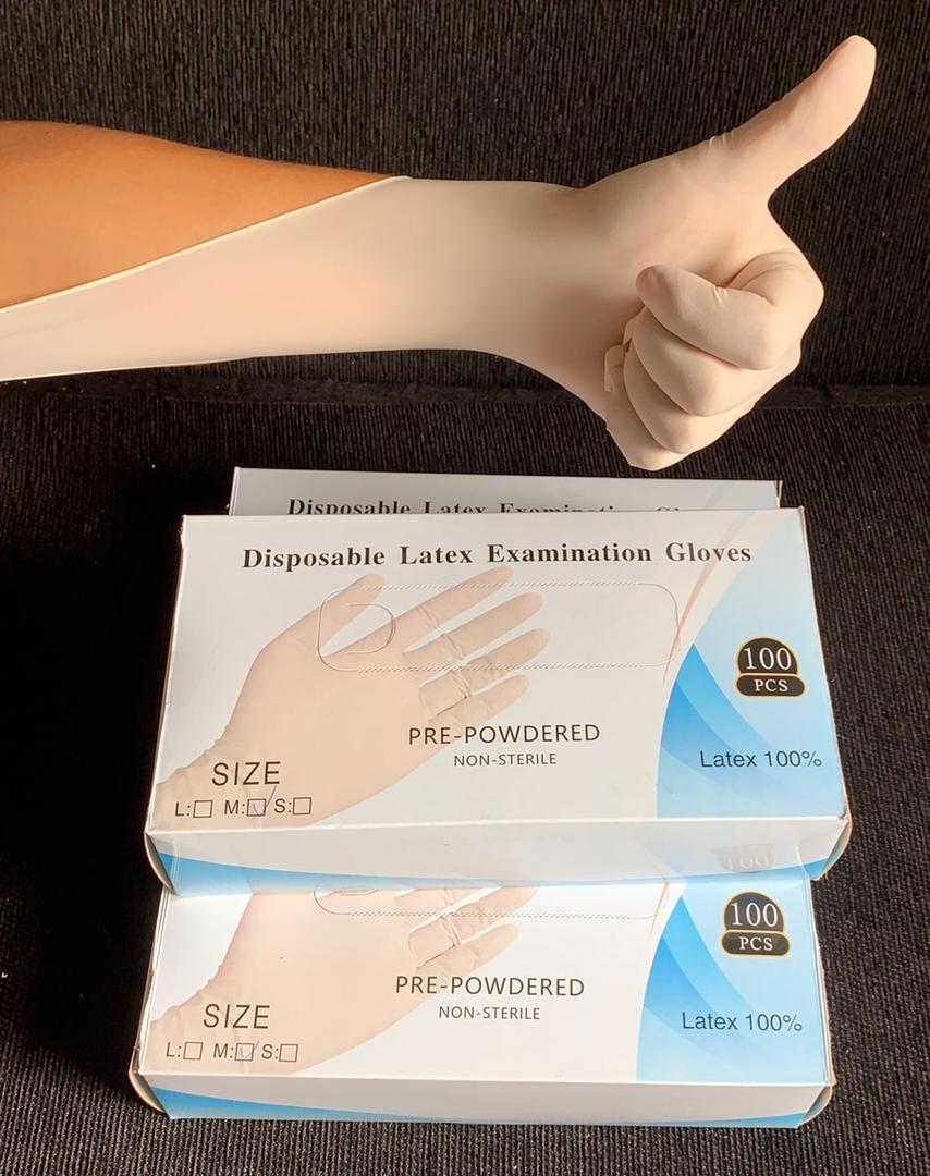 Latex Examination Powdered Gloves in GH