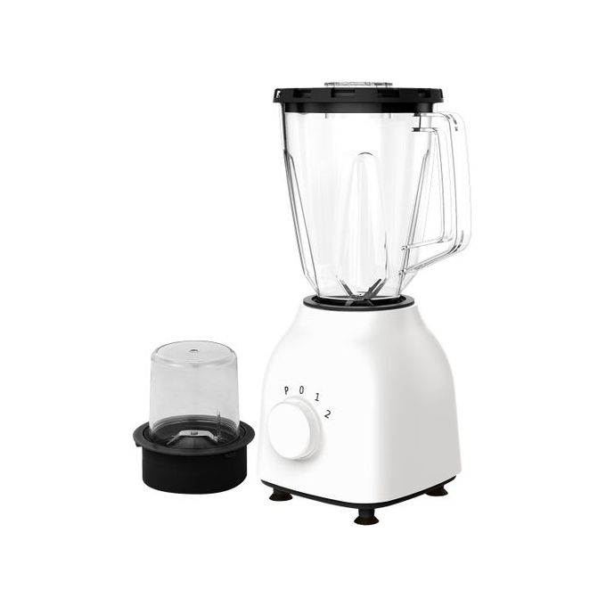 Delron 2-in-1 Blender with Grinder – 1.5L Unbreakable Jar, 300W Powerful Motor, 2-Speed + Pulse Function | Multi-Purpose for Fruit, Vegetables & Food Milling in GH