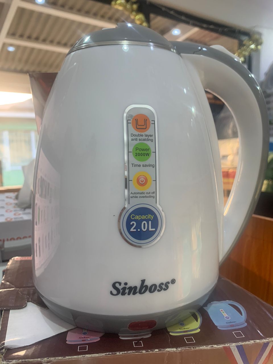 Kettle Electric Kettle. Sinboss Model No.SO-K820 in GH