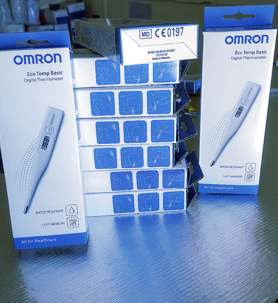 Omron thermometer in GH