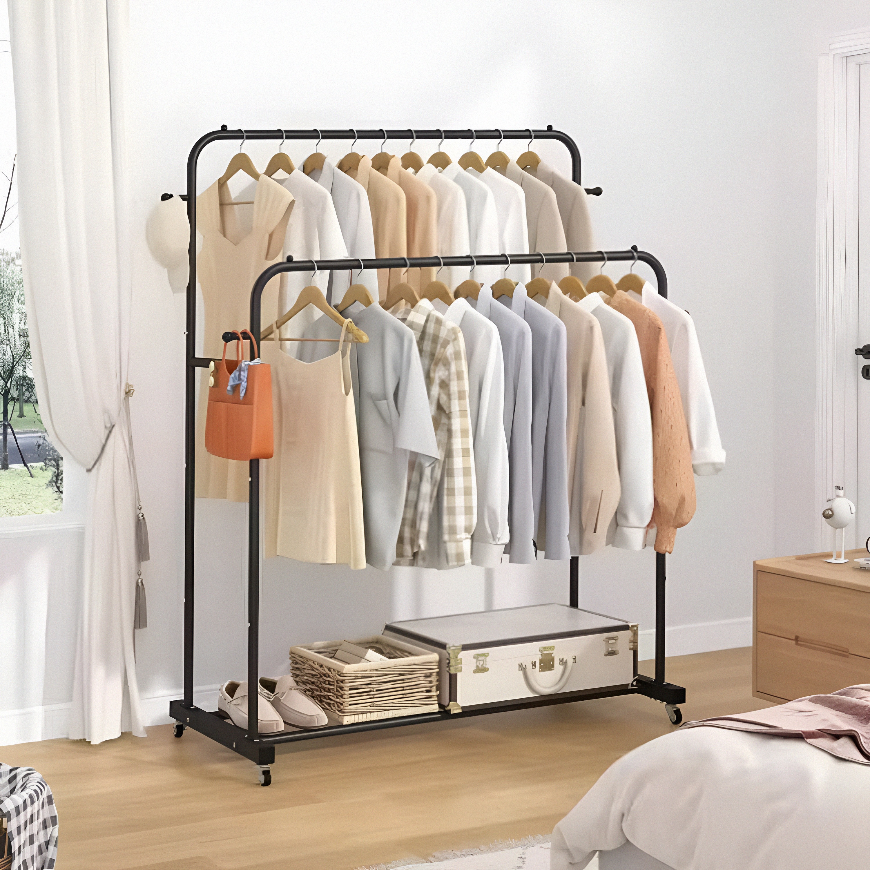 Strong Original Metallic Shoe And Clothes Rack.