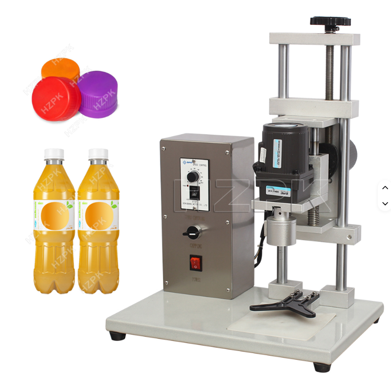 Semi-automatic Single Head Screw Bottle Cap Lock Capping Machine for Plastic Cap in GH