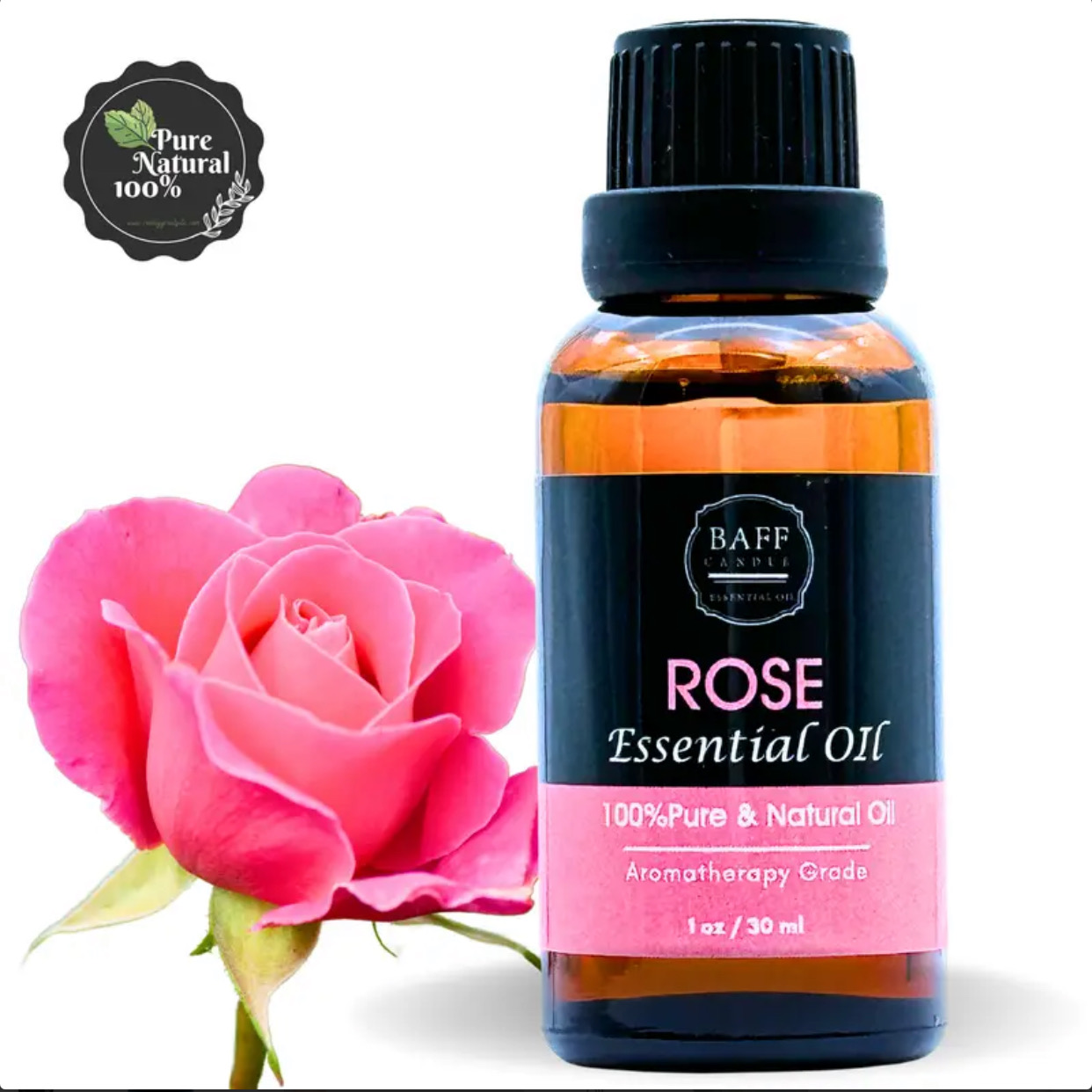 Baff Rose Essential Oil I 100% Pure l Aromatherapy Grade 30ml in GH