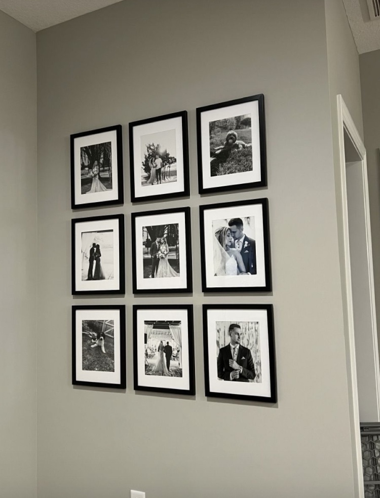 10.5x12.5 black perspect glass frame in GH