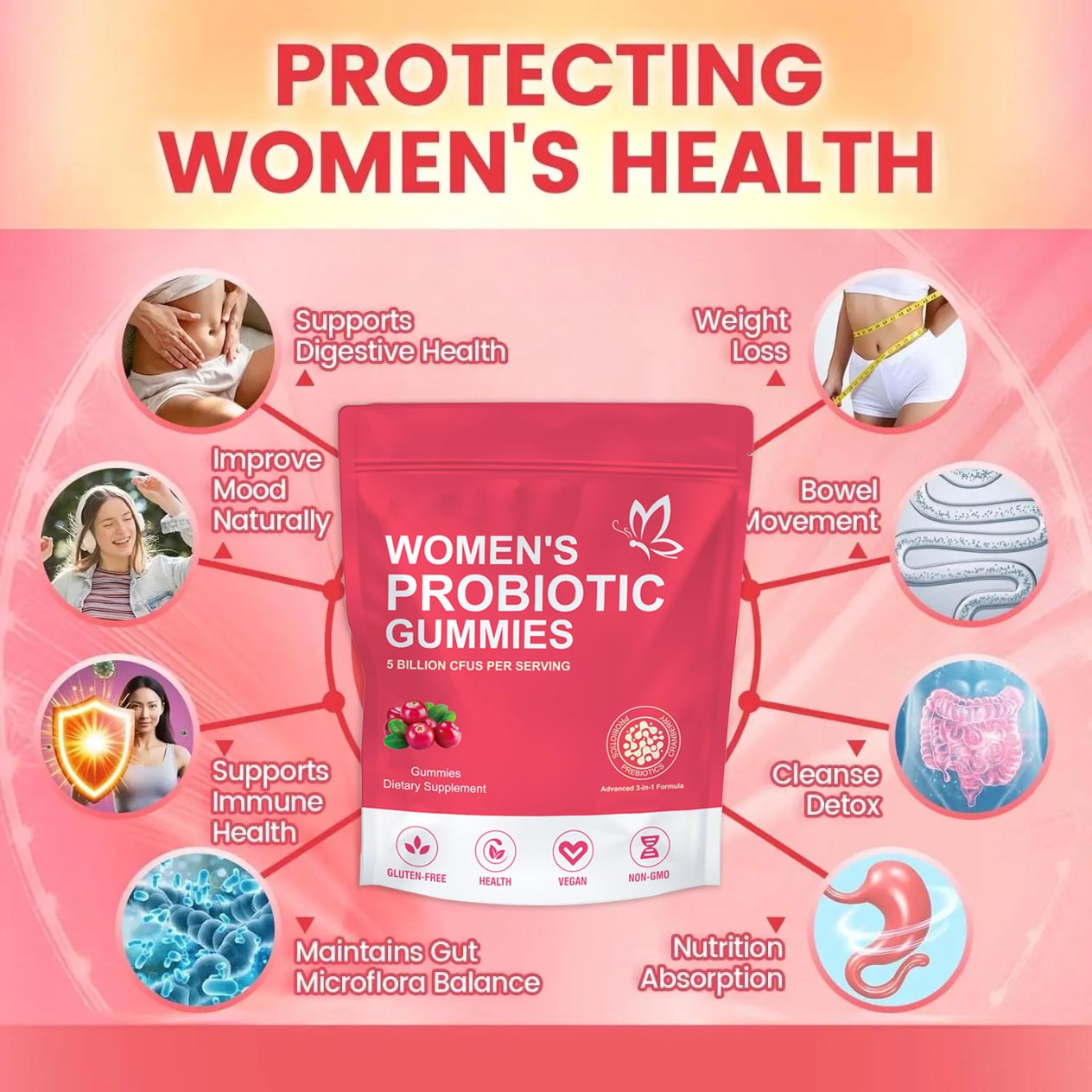 Women's probiotic gummies