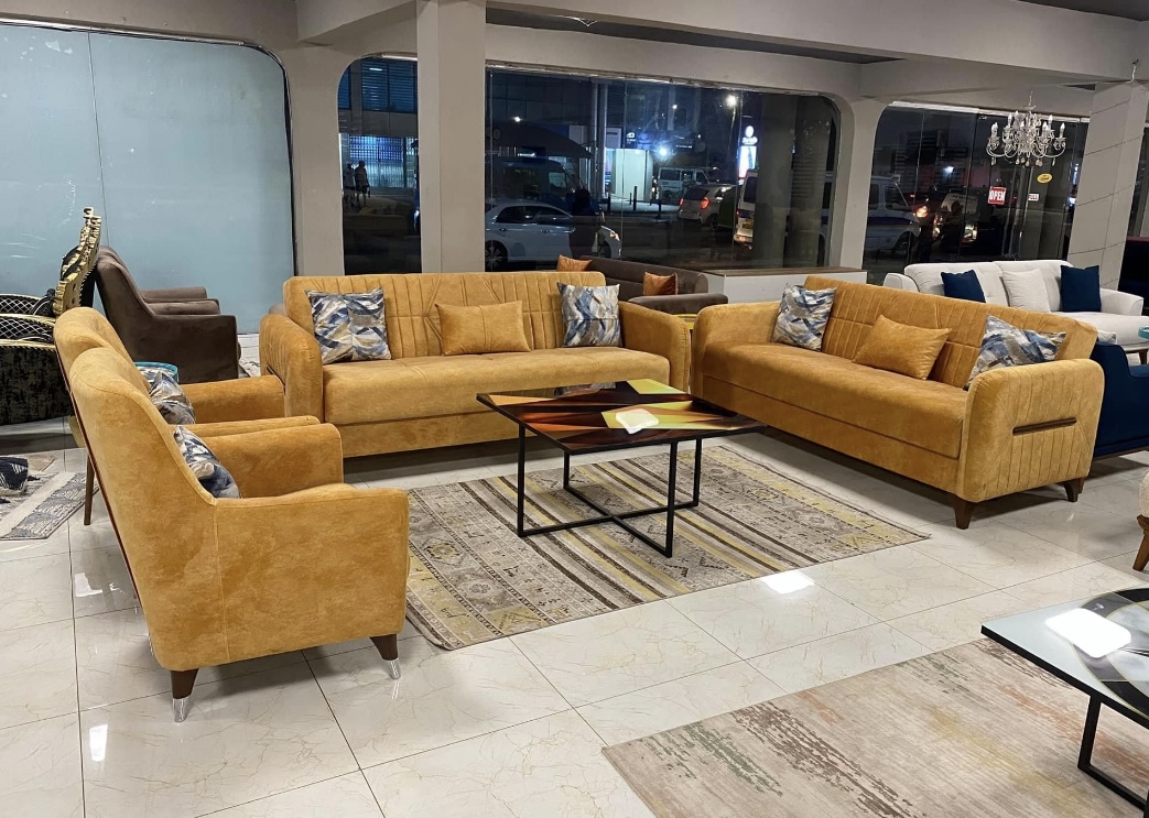 Modern Turkish Furniture both leather, Material and micro fibres
