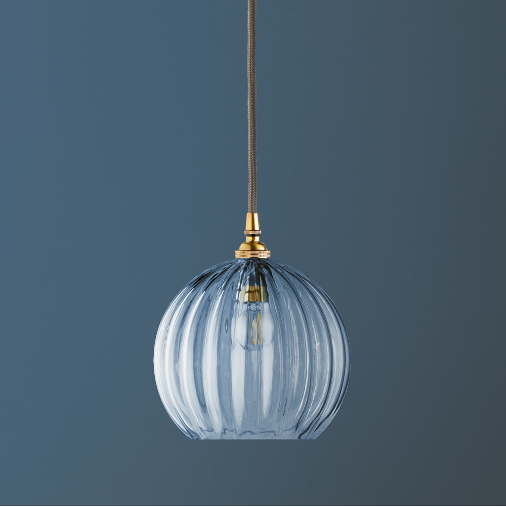 Regular Pumpkin Glass Shade in Clear Glass in GB