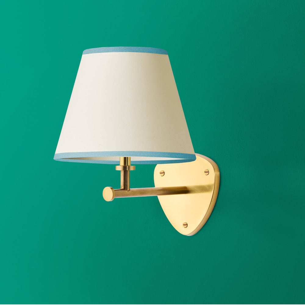 Loco Rechargeable Wall Fitting in Antique Brass in GB