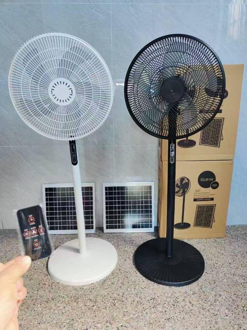 2-in-1 Solar Rechargeable Fan - Strong Airflow in GH