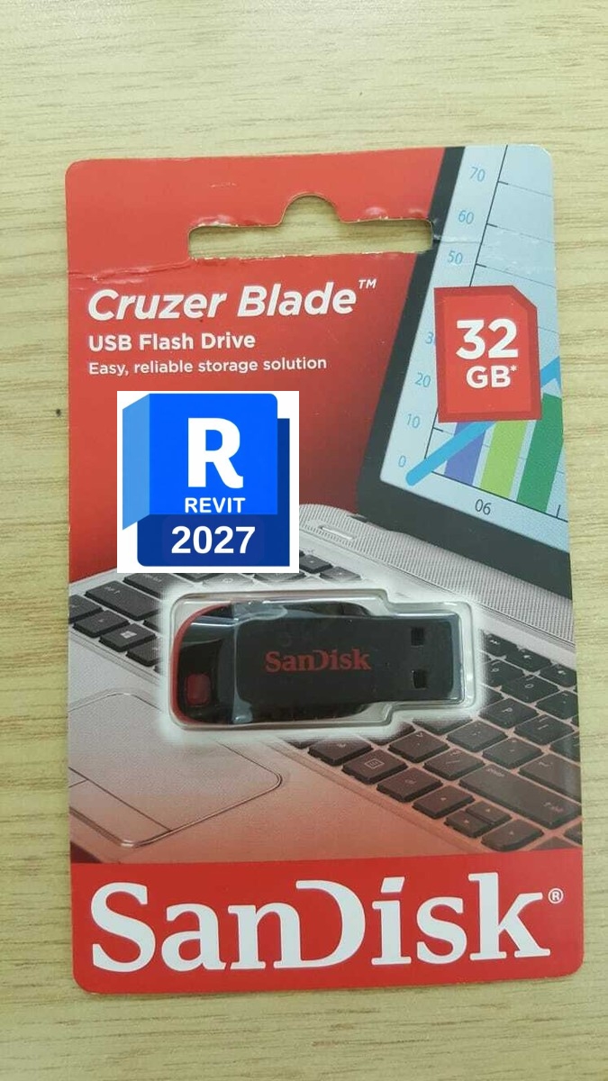 32gb Usb Pendrive (With Autodesk Revit 2027Inside) in GH