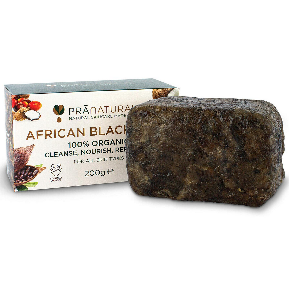 Pranaturals Soap - African Organic Black Soap