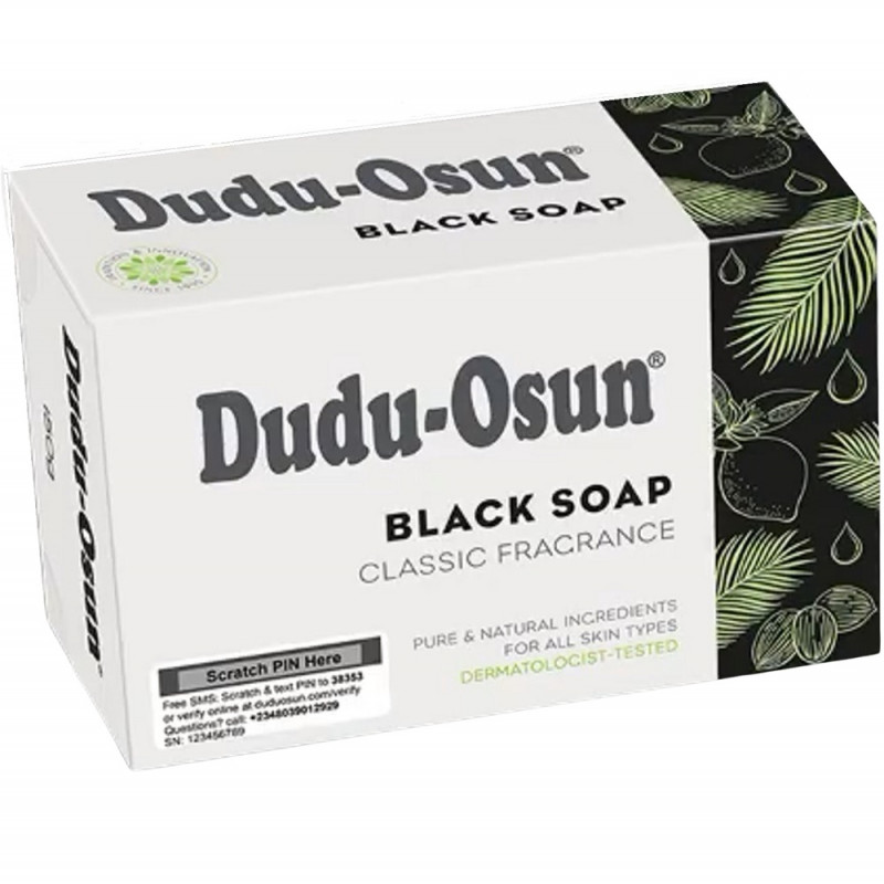 Dudu Osun African Black Soap Dudu-Osun For Eczema, Acne, Fungus Dermatitis Dark Spot 150G in GH